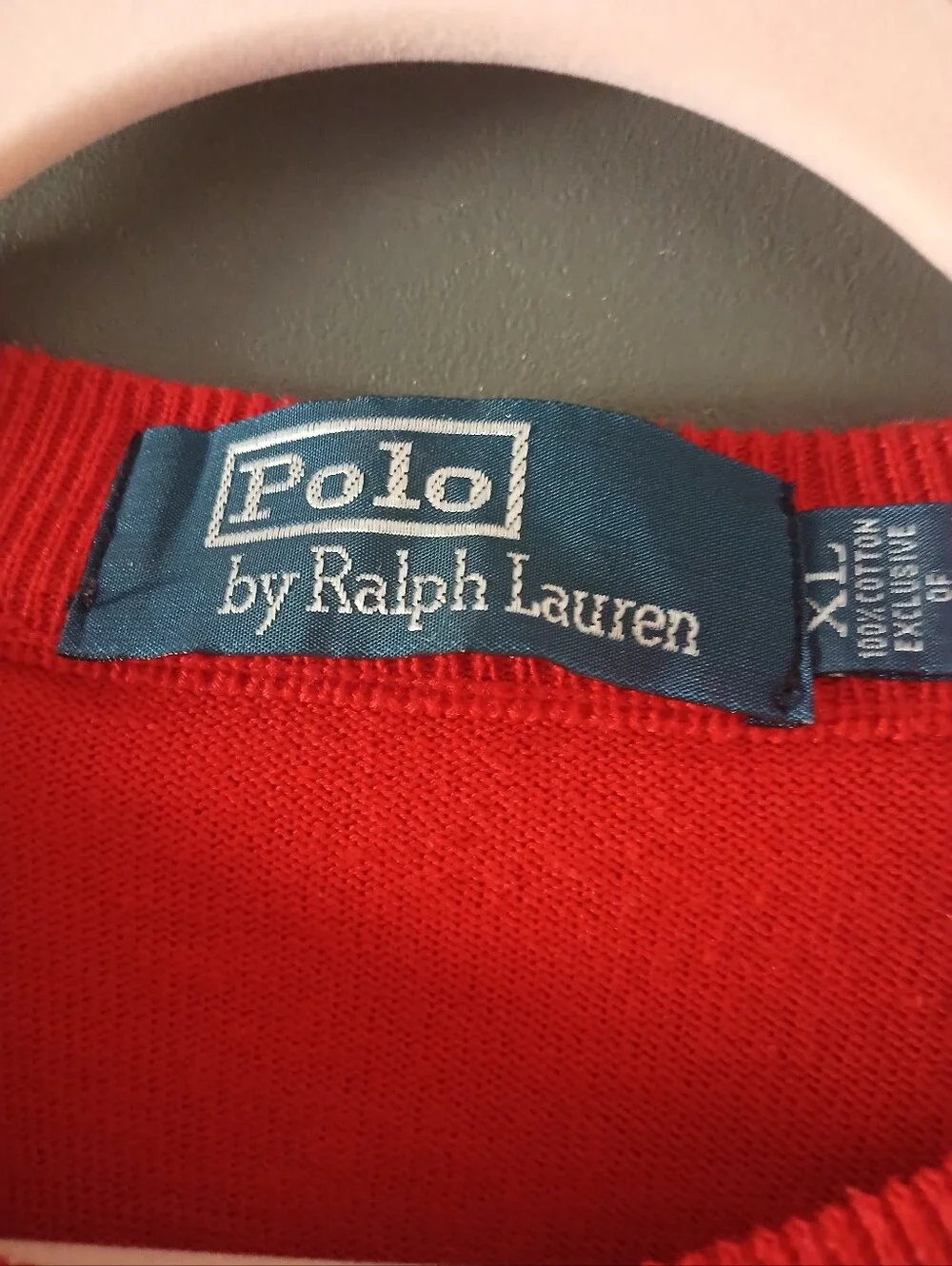 Polo Ralph Lauren crewneck sweater featuring a black embroidered pony logo XL